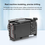 Darrahopens Audio & Video > Photography > Camera Accessories Sony Zv-E10 Camera Cage With Wood Handle And Metal Stabilizer Rig