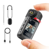 Darrahopens Audio & Video > Photography > Camera Accessories Thumb-Sized 2.7K Camera with 180 Rotatable Lens & Magnet Mount - Capture Your World Hands-Free(black+128G)