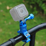 Darrahopens Audio & Video > Photography > Camera Accessories Universal Bike Handlebar Mount For Action Cameras - 360 Degree Rotation