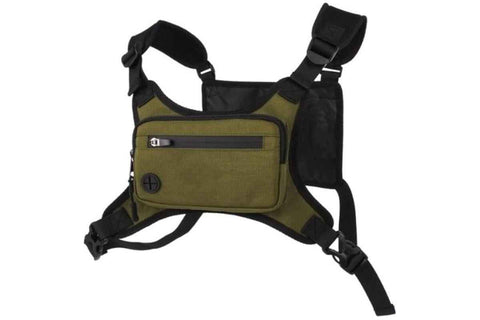 Darrahopens Audio & Video > Photography > Camera Accessories Water Resistant Running Vest Chest Pack Phone Holder for Running Lightweight Training Pack with Reflective Detail - Green