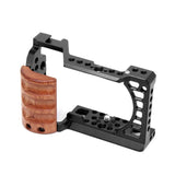 Darrahopens Audio & Video > Photography > Camera Accessories Wood Handle Metal Camera Cage For Sony A6400 / A6300 / A6100 / A6000 Stabilizer Rig