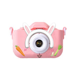Darrahopens Audio & Video > Photography > Camera Accessories X2 Pink Single Lens Kids Carrot Bunny Digital Camera - Multi-Functions With 20MP Interpolation, Photo & Multiple Filters, 1080P Video and Game