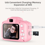 Darrahopens Audio & Video > Photography > Camera Accessories X2 Pink Single Lens Kids Cat Digital Camera - Multi-Functions With 20MP Interpolation, Photo & Multiple Filters, 1080P Video and Game