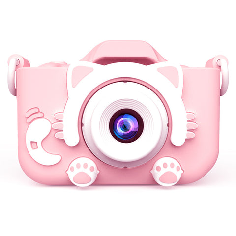 Darrahopens Audio & Video > Photography > Camera Accessories X2 Pink Single Lens Kids Cat Digital Camera - Multi-Functions With 20MP Interpolation, Photo & Multiple Filters, 1080P Video and Game