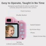 Darrahopens Audio & Video > Photography > Camera Accessories X2 Pink Single Lens Kids Cat Digital Camera - Multi-Functions With 20MP Interpolation, Photo & Multiple Filters, 1080P Video and Game