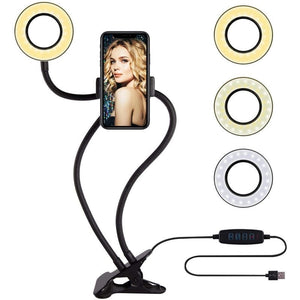 Darrahopens Audio & Video > Photography Professional Live Stream Ring Light with Phone Mount Holder Selfie USB Lighting