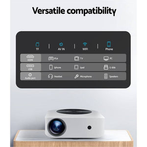 Darrahopens Audio & Video > Projectors & Accessories Devanti Wifi Bluetooth Video Projector Touch Screen 1080P Portable Home Cinema