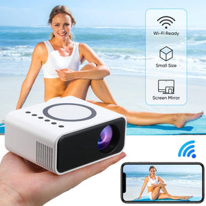 Darrahopens Audio & Video > Projectors & Accessories Mini Portable Smart Projector HD 1080P Android WIFI Bluetooth Home Theater NEW