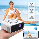 Darrahopens Audio & Video > Projectors & Accessories Mini Portable Smart Projector HD 1080P Android WIFI Bluetooth Home Theater NEW