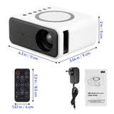 Darrahopens Audio & Video > Projectors & Accessories Mini Portable Smart Projector HD 1080P Android WIFI Bluetooth Home Theater NEW