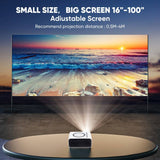 Darrahopens Audio & Video > Projectors & Accessories Mini Portable Smart Projector HD 1080P Android WIFI Bluetooth Home Theater NEW