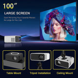 Darrahopens Audio & Video > Projectors & Accessories > Projectors 3000 Lumens Mini 4K Projector - Portable Home Cinema Projector