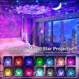 Darrahopens Audio & Video > Projectors & Accessories > Projectors 4-in-1 Galaxy Projector with Tooth Serrated Remote - 18 Sky Patterns