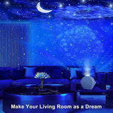 Darrahopens Audio & Video > Projectors & Accessories > Projectors 4-in-1 Galaxy Projector with Tooth Serrated Remote - 18 Sky Patterns