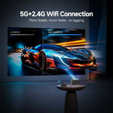 Darrahopens Audio & Video > Projectors & Accessories > Projectors 5G 4K Smart Projector Black with WiFi, Bluetooth, HDMI, USB for Home Theater In Australia - Darrahopens