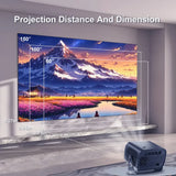 Darrahopens Audio & Video > Projectors & Accessories > Projectors 5G 4K Smart Projector Black with WiFi, Bluetooth, HDMI, USB for Home Theater In Australia - Darrahopens