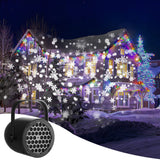Darrahopens Audio & Video > Projectors & Accessories > Projectors Black Christmas LED Projection Lights Portable USB Holiday Atmosphere Lights 360-Degree Rotating Base Ideal for Indoor Home Decor and Party Decorations Christmas Snowflake Patterns