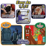 Darrahopens Audio & Video > Projectors & Accessories > Projectors Christmas Halloween Hologram Window Projector LED Light