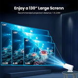 Darrahopens Audio & Video > Projectors & Accessories > Projectors HY300 Pro mini portable projector, native 1280 * 720P support 4K / 350ANSI smart projector, with WiFi 6 BT 6.0, Screen adjustment, 180-degree rotation, home video projector with Android 11. 0 operating system built-in