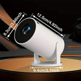Darrahopens Audio & Video > Projectors & Accessories > Projectors HY300 Pro mini portable projector, native 1280 * 720P support 4K / 350ANSI smart projector, with WiFi 6 BT 6.0, Screen adjustment, 180-degree rotation, home video projector with Android 11. 0 operating system built-in