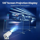Darrahopens Audio & Video > Projectors & Accessories > Projectors HY300 Pro mini portable projector, native 1280 * 720P support 4K / 350ANSI smart projector, with WiFi 6 BT 6.0, Screen adjustment, 180-degree rotation, home video projector with Android 11. 0 operating system built-in