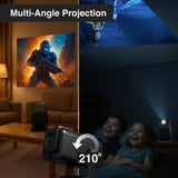 Darrahopens Audio & Video > Projectors & Accessories > Projectors Laser 1080p Android Multi-Angle LED Projector Black