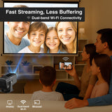 Darrahopens Audio & Video > Projectors & Accessories > Projectors Laser 1080p Android Multi-Angle LED Projector Black