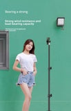 Darrahopens Audio & Video > Projectors & Accessories > Screens & Stands 1.7m Black Tripod Stand with Phone Holder Adjustable Floor Stand for Live Streaming Vlogging Overhead Video Recording Makeup Kit with Carry Bag