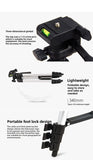 Darrahopens Audio & Video > Projectors & Accessories > Screens & Stands 3120 Black Camera & Phone Tripod Stand - 110cm Lightweight Aluminium Portable Travel Mount with 3-Way Head & Universal Smartphone Holder - Adjustable Vlogging Gear - Black