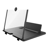 Darrahopens Audio & Video > Projectors & Accessories > Screens & Stands Black 16-Inch Ultra-Clear Portable Retractable HD Mobile Phone Screen Magnifier - Eye Protection Fresnel Lens Projector, with Built-in Phone Holder & Adjustable Base