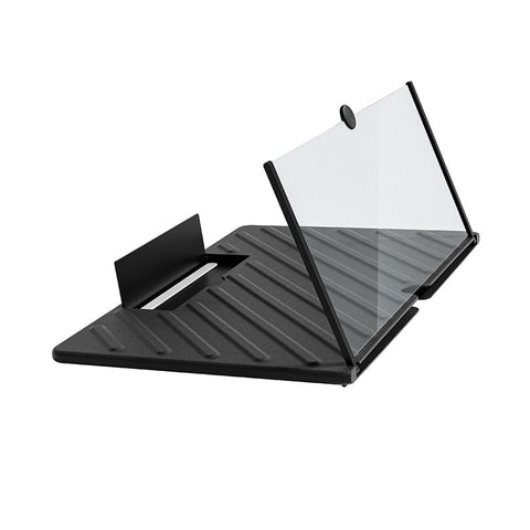 Darrahopens Audio & Video > Projectors & Accessories > Screens & Stands Black 20-Inch Ultra-Clear Portable Retractable HD Mobile Phone Screen Magnifier - Eye Protection Fresnel Lens Projector, with Built-in Phone Holder & Adjustable Base