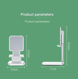 Darrahopens Audio & Video > Projectors & Accessories > Screens & Stands Black Adjustable Desktop Phone Stand with Height Extension and Foldable Design for Online Classes and Streaming Comfortable Hands-Free Solution for Local Users