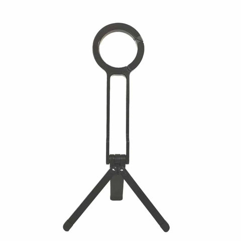 Darrahopens Audio & Video > Projectors & Accessories > Screens & Stands Black Magnetic Phone Stand with Foldable Tripod & Carabiner Hook – Multi-Functional, Portable Smartphone Holder for Outdoor Use