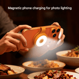 Darrahopens Audio & Video > Projectors & Accessories > Screens & Stands Black Mini Magnetic Selfie Light Clip-On LED Phone Fill Light Rechargeable 500mAh 5 Lighting Modes Portable Video Light for Vlogging & Zoom Calls