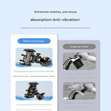 Darrahopens Audio & Video > Projectors & Accessories > Screens & Stands Black Motorcycle Phone Holder 4-Axis Shockproof Anti-Shake Mount for Navigation