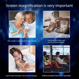 Darrahopens Audio & Video > Projectors & Accessories > Screens & Stands Black Portable 10-Inch Mobile Phone Screen Magnifier with Foldable Stand - 3D HD Video Amplifier for Movies & Reading - Pull-Out Design Compatible with All Smartphones - Ideal for Home, Travel & Camping