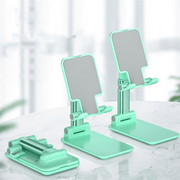 Darrahopens Audio & Video > Projectors & Accessories > Screens & Stands Green Adjustable Desktop Phone Stand with Height Extension and Foldable Design for Online Classes and Streaming Comfortable Hands-Free Solution for Local Users