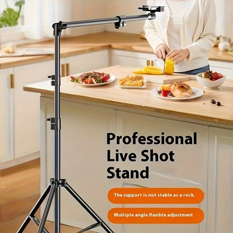 Darrahopens Audio & Video > Projectors & Accessories > Screens & Stands **Multi-Angle Flexible Shooting Stand: Your All-in-One Portable Assistant for Stable HD Live Streaming and Content Creation**