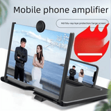 Darrahopens Audio & Video > Projectors & Accessories > Screens & Stands Red Portable 10-Inch Mobile Phone Screen Magnifier with Foldable Stand - 3D HD Video Amplifier for Movies & Reading - Pull-Out Design Compatible with All Smartphones - Ideal for Home, Travel & Camping