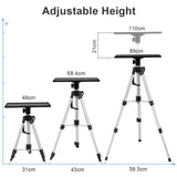 Darrahopens Audio & Video > Projectors & Accessories > Screens & Stands Universal Projector Tripod Laptop Floor Stand DJ Equipment Holder with Plate