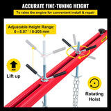 Darrahopens Audio & Video > Projectors & Accessories > Screens & Stands VEVOR Engine Support Bar Engine Load Leveler 1100 Lbs Transmission w/ Dual Hook