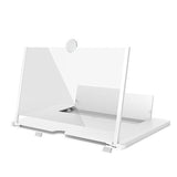Darrahopens Audio & Video > Projectors & Accessories > Screens & Stands White 16-Inch Ultra-Clear Portable Retractable HD Mobile Phone Screen Magnifier - Eye Protection Fresnel Lens Projector, with Built-in Phone Holder & Adjustable Base