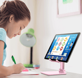 Darrahopens Audio & Video > Projectors & Accessories > Screens & Stands White Adjustable Desktop Phone Stand with Height Extension and Foldable Design for Online Classes and Streaming Comfortable Hands-Free Solution for Local Users