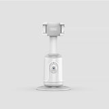 Darrahopens Audio & Video > Projectors & Accessories > Screens & Stands White AI Smart Auto Tracking Phone Holder - 360° Rotation Face & Body Tracking Mount