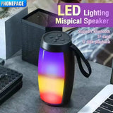 Darrahopens Audio & Video > Speakers > Audio Speakers LED Lights Speaker with Powerful Bass Black
