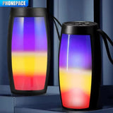 Darrahopens Audio & Video > Speakers > Audio Speakers LED Lights Speaker with Powerful Bass Black