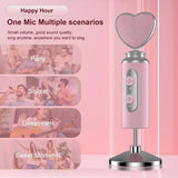 Darrahopens Audio & Video > Speakers > Audio Speakers Pink Heart Microphone Set, Cardioid Noise Reduction, Real-time Monitoring & One-Touch Mute, Handheld & Desktop Dual Modes, Type-C Plug-and-Play, Essential for Podcasting, Live Streaming & Karaoke. In Australia - Darrahopens