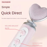 Darrahopens Audio & Video > Speakers > Audio Speakers Pink Heart Microphone Set, Cardioid Noise Reduction, Real-time Monitoring & One-Touch Mute, Handheld & Desktop Dual Modes, Type-C Plug-and-Play, Essential for Podcasting, Live Streaming & Karaoke. In Australia - Darrahopens