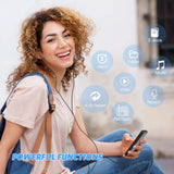 Darrahopens Audio & Video > Speakers > Audio Speakers Portable Digital Music Player - Bluetooth 5.4, Hi-Fi Lossless Sound, 8GB Built-in & Expandable Storage(black 64GB)