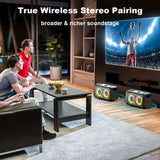 Darrahopens Audio & Video > Speakers > Audio Speakers Portable Karaoke Speaker with 2 Wireless Microphones